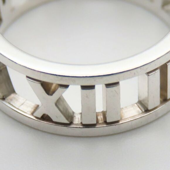 Tiffany & Co Ring / Ring Atlas Open 925 Silver Approx 3.5g Silver Accessories - Picture 7 of 10